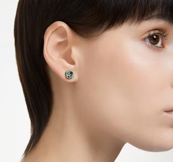 Birthstone May Green Square - Necklace & Earring