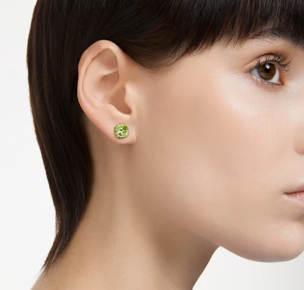 Birthstone: August Green Square - Necklace & Earrings