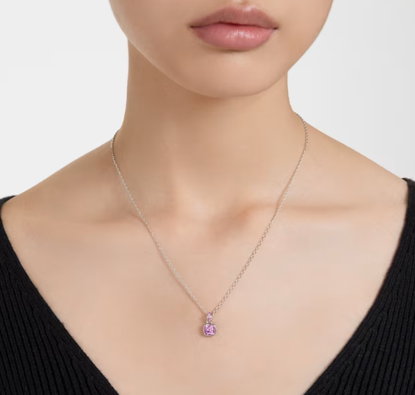 Birthstone: February Purple Square - Necklace & Earring
