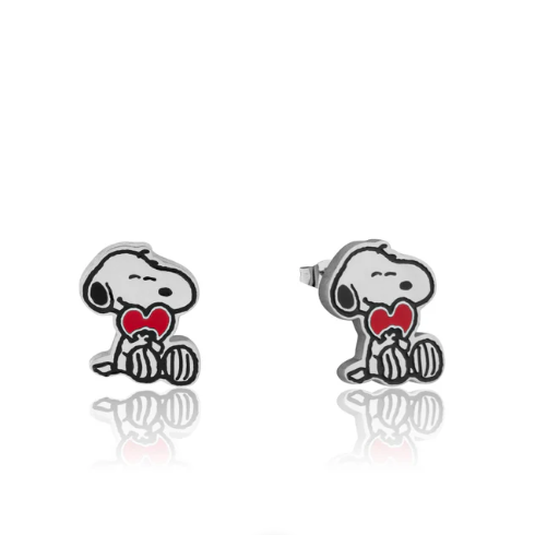 Peanuts - Heart Snoopy - Necklace & Stud Earring