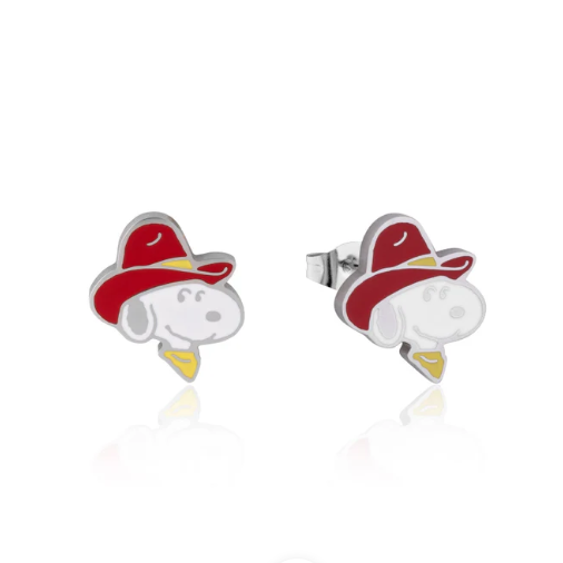 Peanuts - Cowboy Snoopy - Necklace & Stud Earring