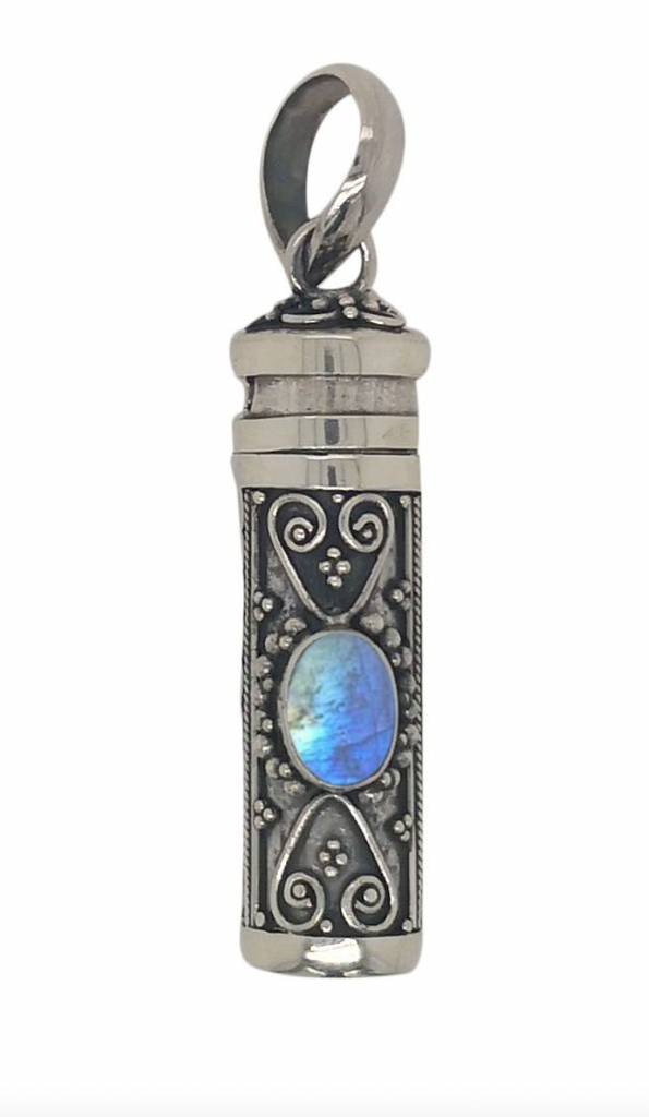 Silver & Birthstone Keepsake Pendant - 5 variants