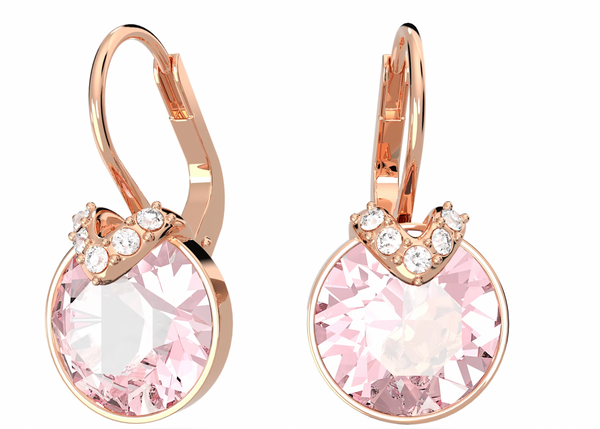 Bella Pink Rosegold Necklace & Earring