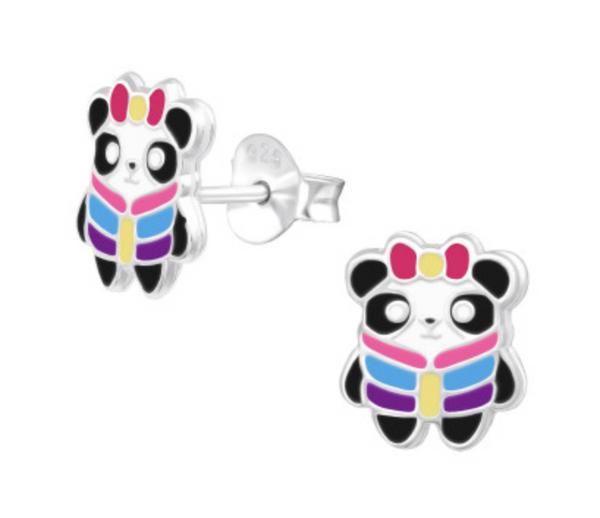 Kids Panda stud earrings