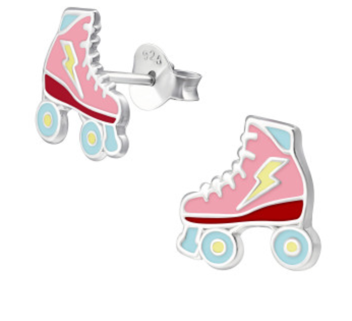 Kids roller Skating stud earrings