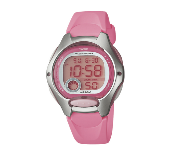 Casio Ladies Digital S/Steel, Pink Watch