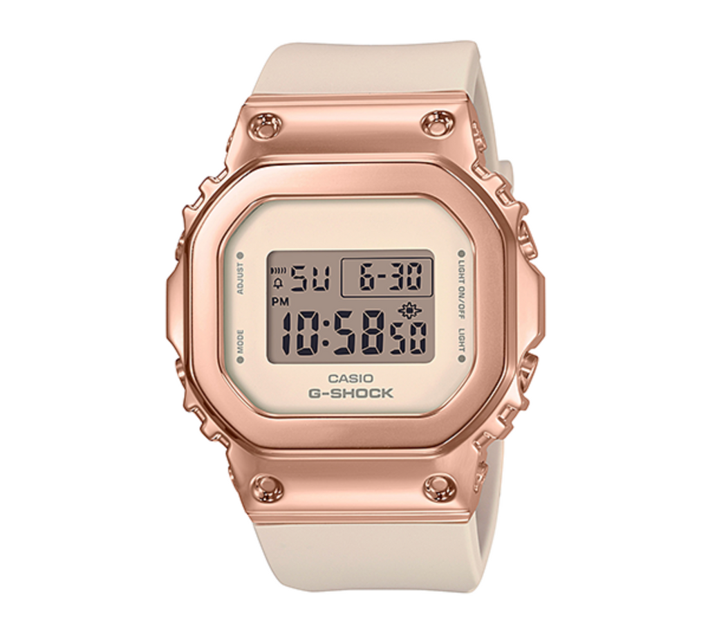 G Shock Digital Ladies Rosegold Pink Watch