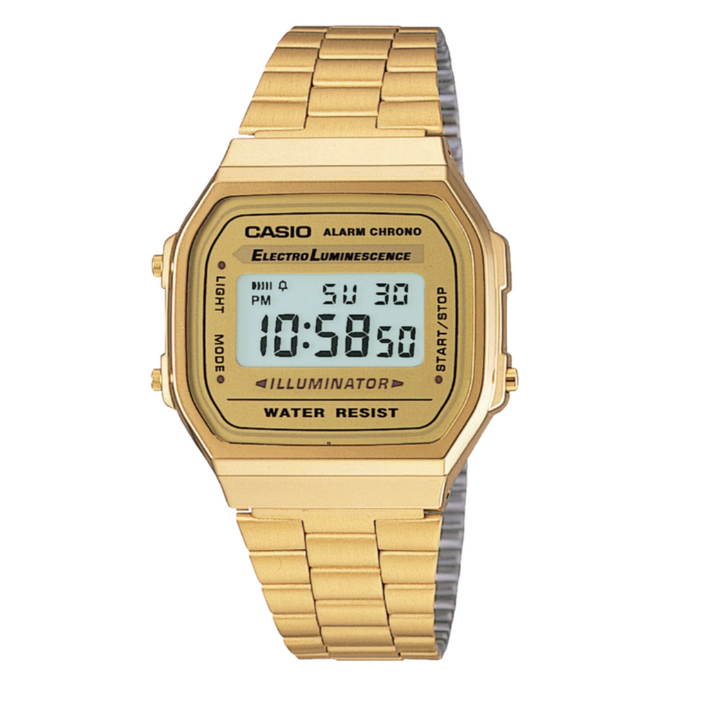 Casio Gents Digital Goldtone, S/Steel Watch