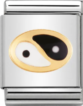 BIG Links - Yin and Yang Gold Charm