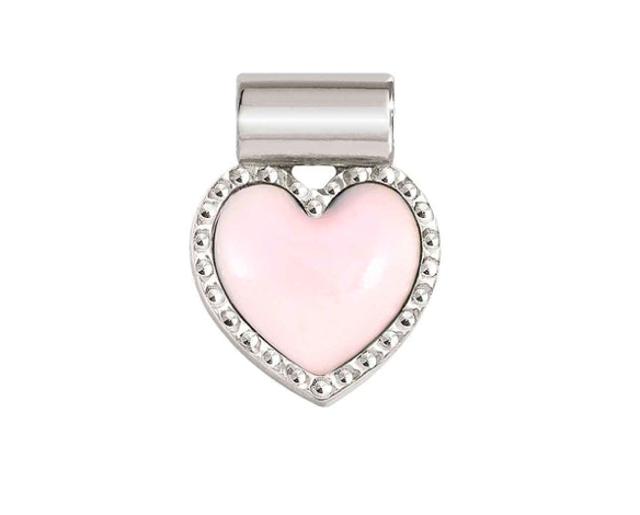 Seimia - Pink Heart Silver Pendant