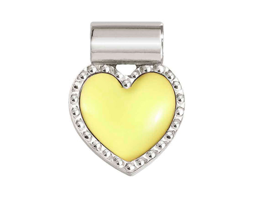 Seimia - Yellow Heart Silver Pendant