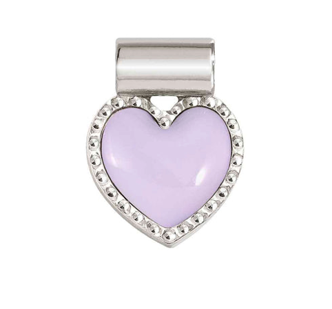 Seimia - Lilac Heart Silver Pendant