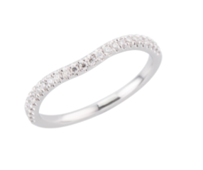 Lucy White Gold Diamond Wedding Band