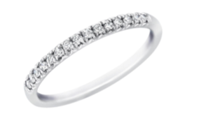 Chloe White Gold Diamond Wedding Band