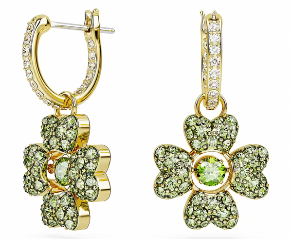 Idyllia Clover Gold Hoop Earrings