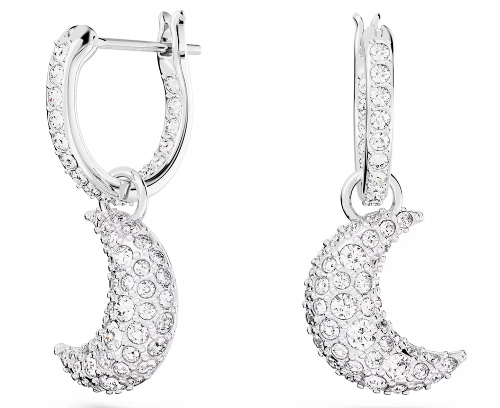 Luna Silver Moon Earring