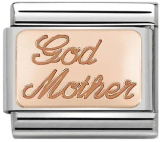 Family - God Mother Rosegold Charm