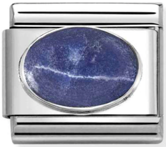 Soldalite Matte Stone Silver Charm