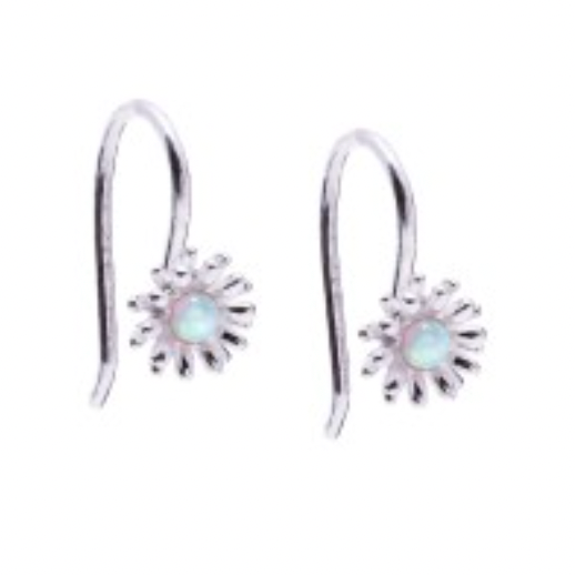 Opalite Flower Drop Earrings