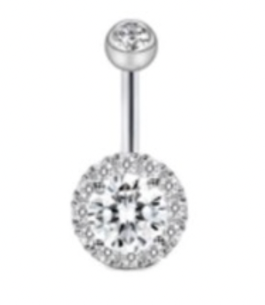 Crystal Cluster Belly Bar