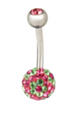 Sparkler Crystal Belly Bar - 3 designs
