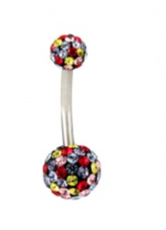 Sparkler Crystal Belly Bar - 3 designs