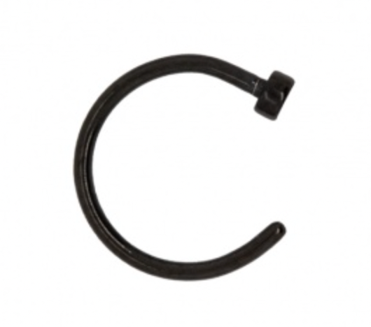 Black 8mm Body Hoops