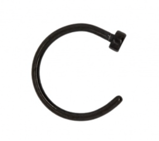 Black Body Hoops - 2 Sizes