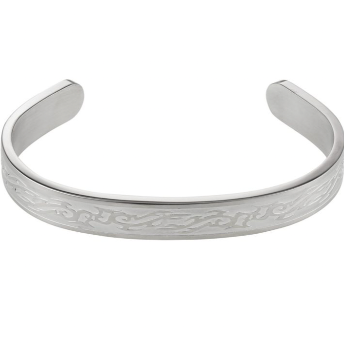 Savage Stainless Steel Cuff Bangle