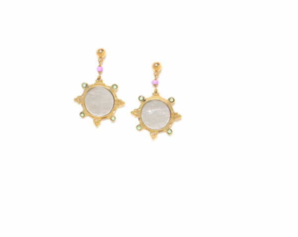 GABRIELLE Small Ball Post Dangle Earrings