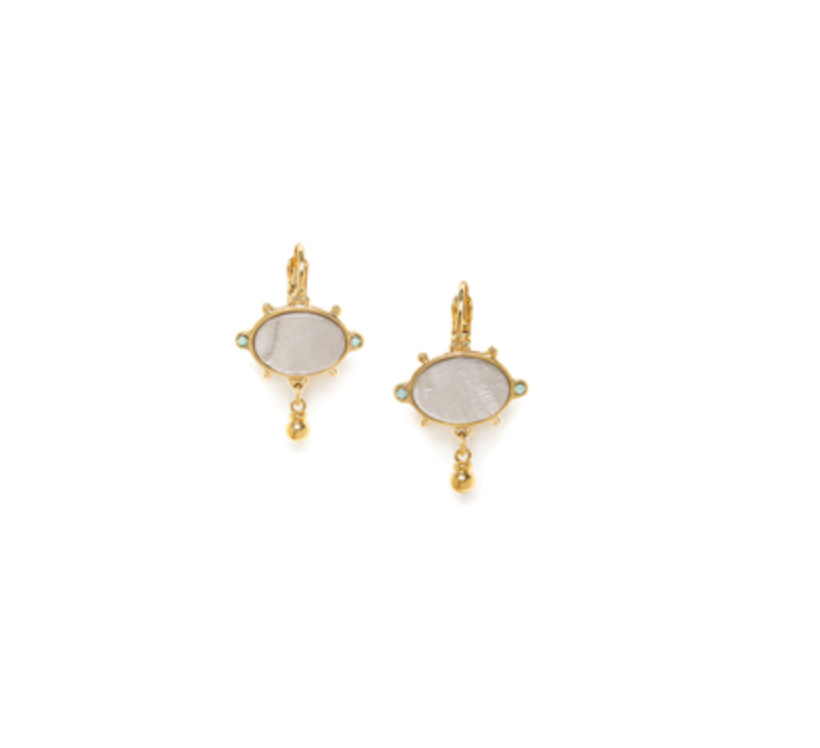 GABRIELLE Simple Oval French Hook Earrings