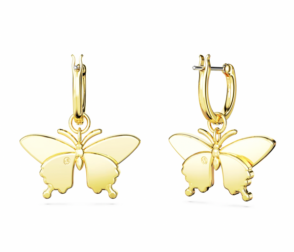 Idyllia Drop Gold Butterfly Earrings