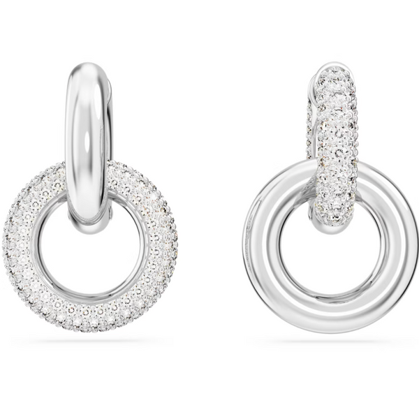 Dextera Silver Interlocking Hoop Earring