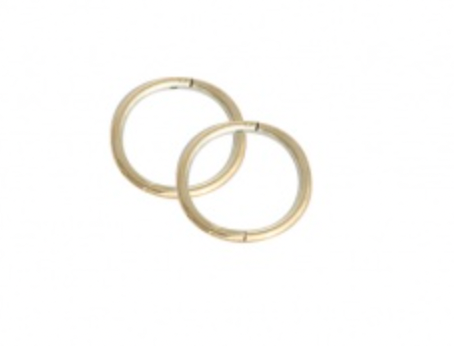 Plain Gold Plated Sleepers - 5 Sizes