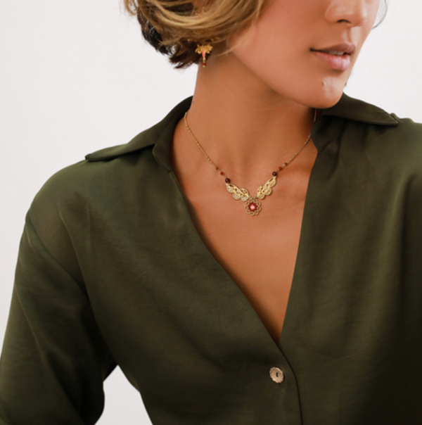 APPOLINE 3 Cherry Elements Short Necklace