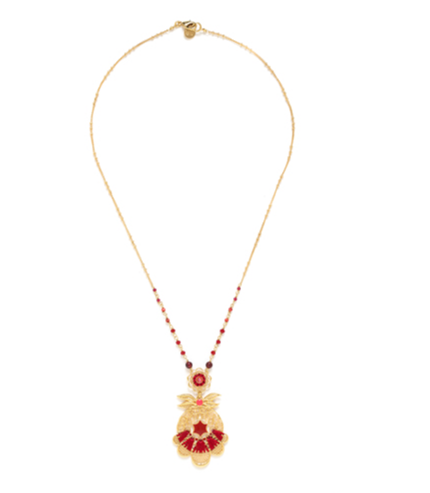 APPOLINE 3 Cherry Elements Short Necklace