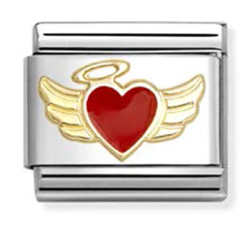 Love - Angel Heart Gold Charm