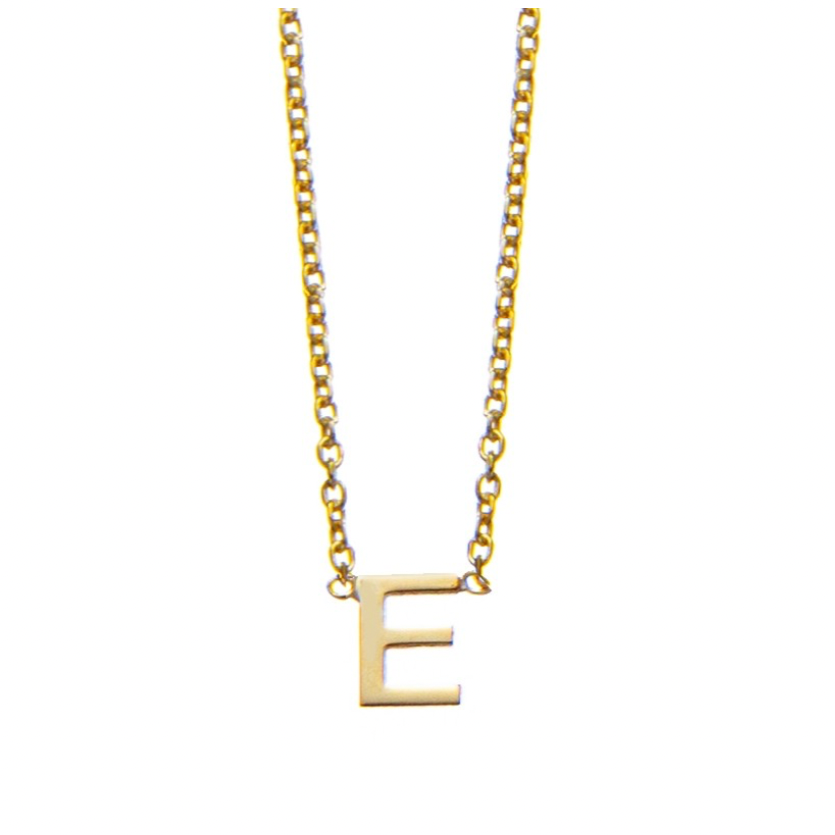 Petite Initial Letter Gold Plated Necklaces