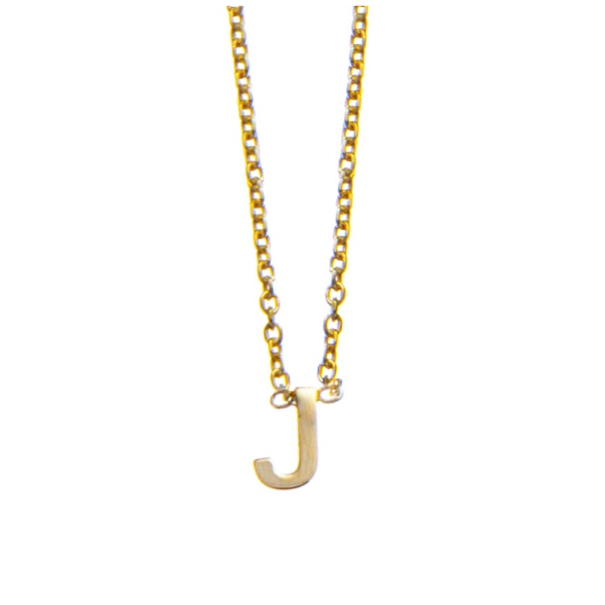 Petite Initial Letter Gold Plated Necklaces