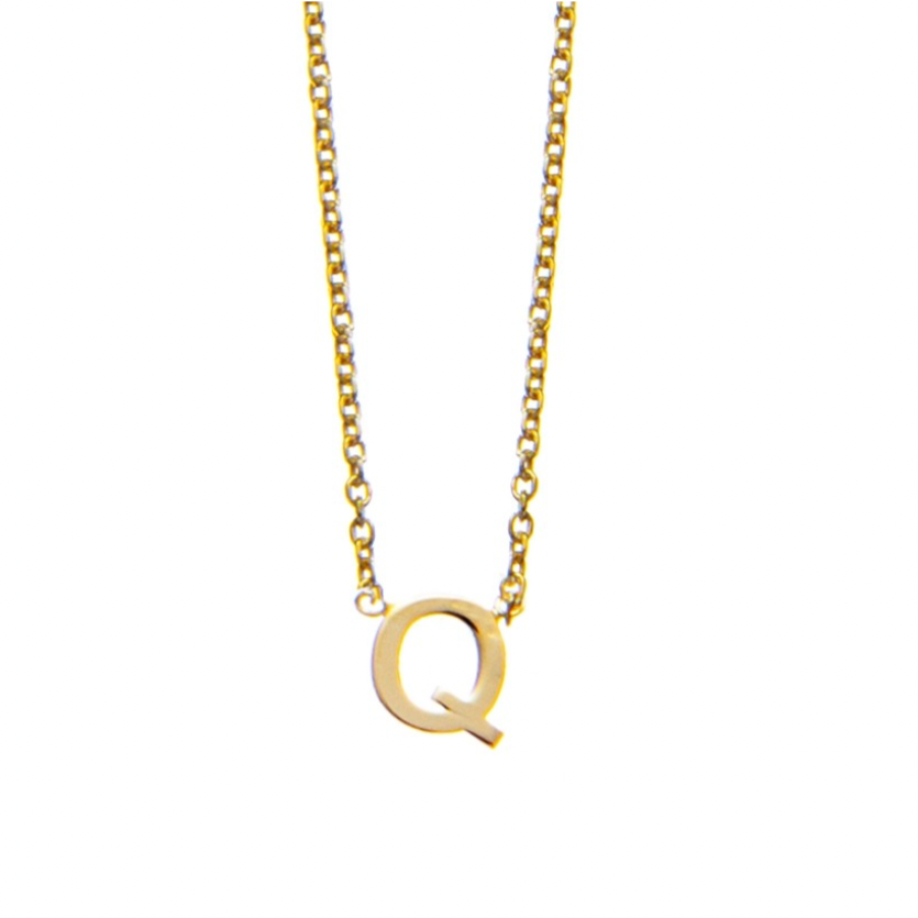 Petite Initial Letter Gold Plated Necklaces