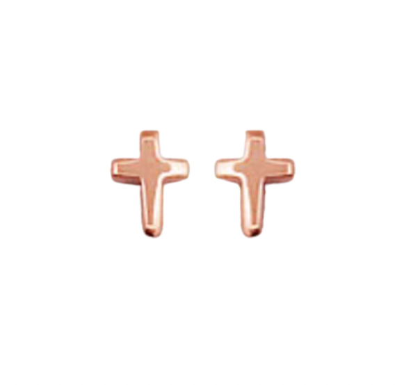 Cross Stud Earrings - 3 colours