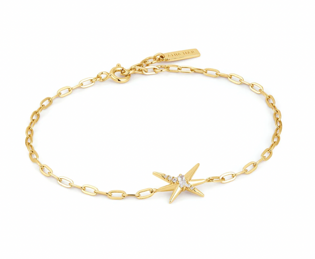 Gold Spike Chain Bracelet