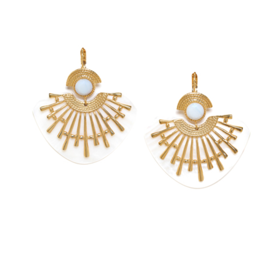 ELLEN Trapezoid XL French Hook Earrings