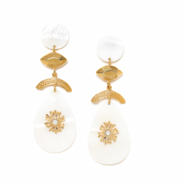 ELLEN Shell Drop Dangle Earrings