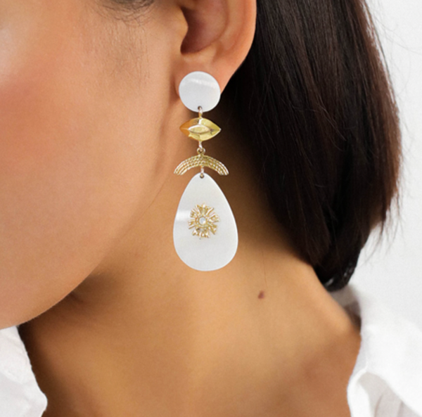 ELLEN Shell Drop Dangle Earrings