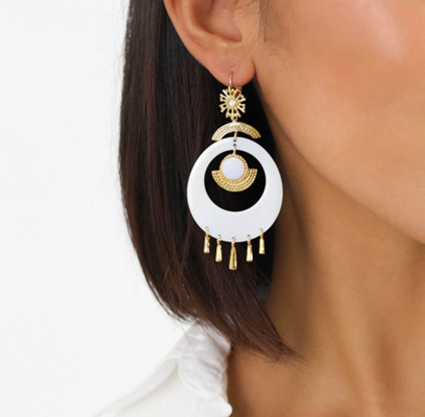 ELLEN Grench Hook with Rod Earrings