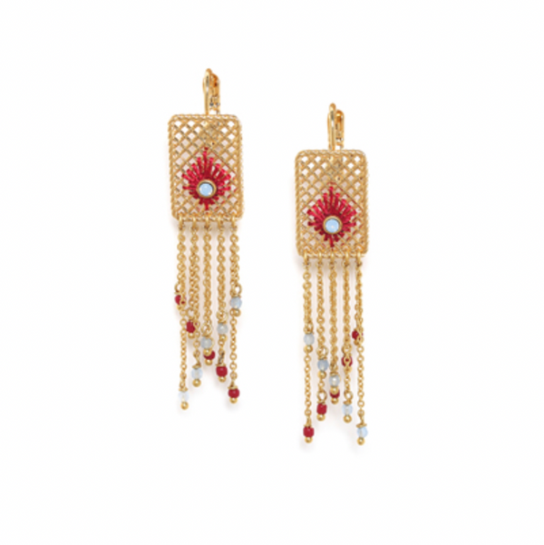 SELENA Chain Dangles French Hook Earrings