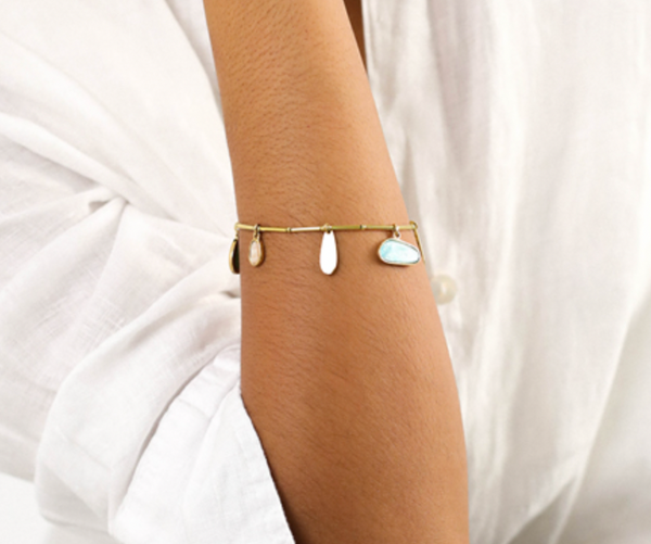 VICTOIRE Metal Tube Stretch Bracelet