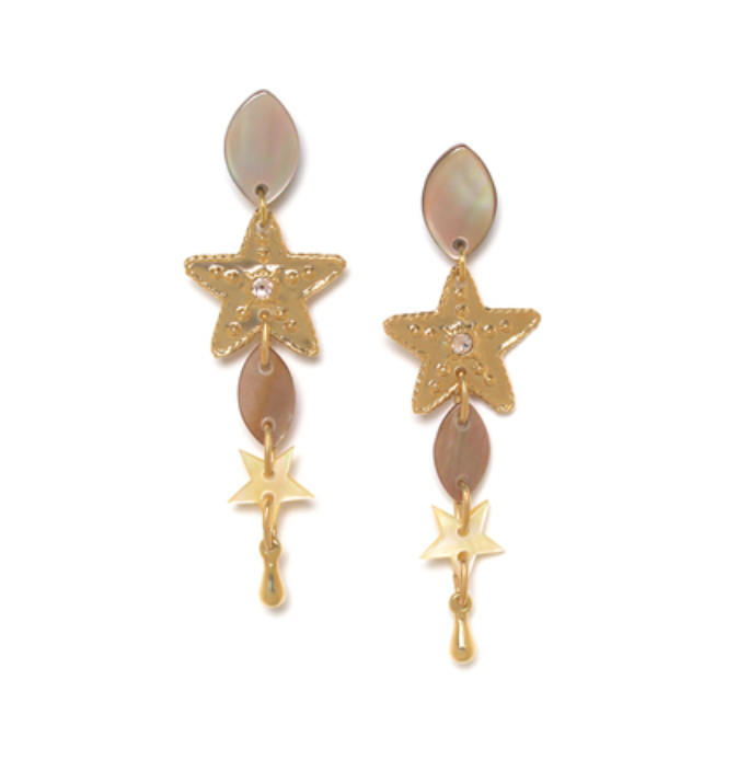ESTRELLA Eye Shape Post Earrings