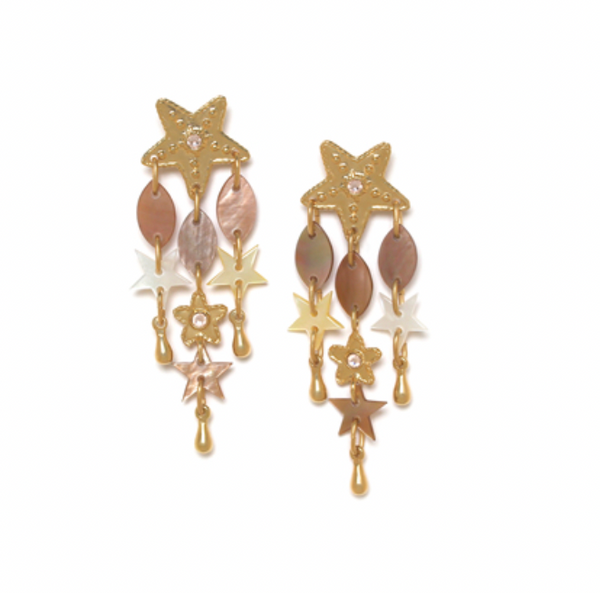 ESTRELLA Star Post Dangle Earrings